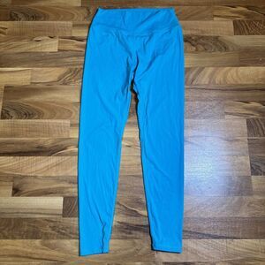 Buff Bunny Collection Teal Blue High Rise Legacy Leggings Sz Large